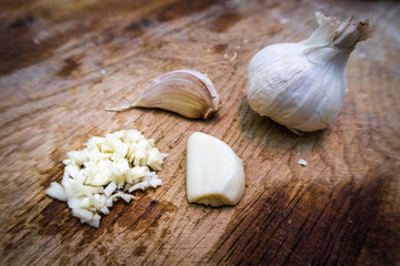 Garlic chopping step