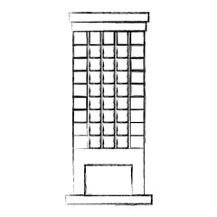 big building facade front vector illustration design