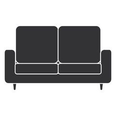 comfortable sofa isolated icon vector illustration design