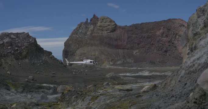 New Zealand White Island Volcano Helicopter
