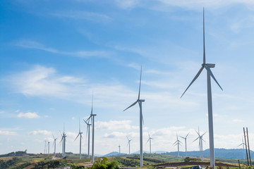 wind turbine in landscape nature