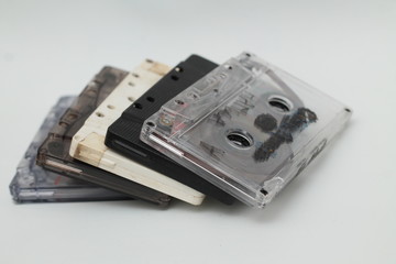 photo of cassette, isolated.