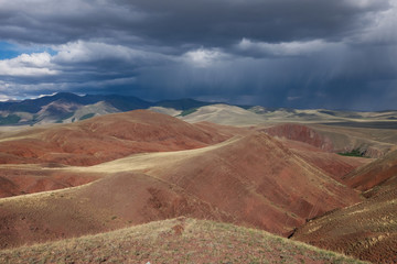 Desert landscape red
