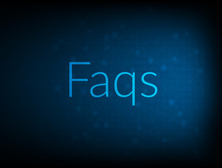 Faqs abstract Technology Backgound