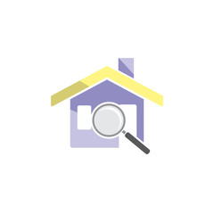 Search House Logo Icon Design