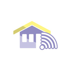 Wifi House Logo Icon Design