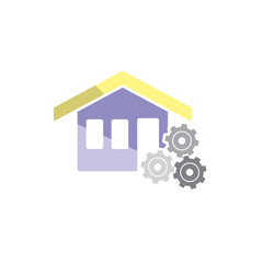 Gear House Logo Icon Design