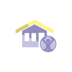 Yoga House Logo Icon Design