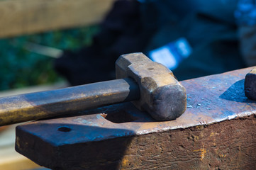 blacksmith tools and fixtures for hand forged metal