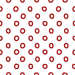 Seamless background of red rings. Vector illustration