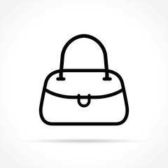 handbag icon on white background