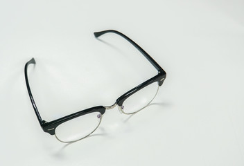 isolated black modern men eye glasses