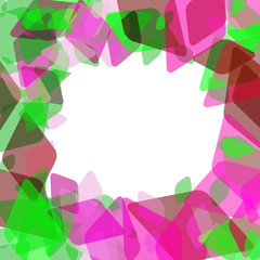 Abstract geometric card banner template with rhombus and brilliant decorative contemporary elements. lilac pink brown maroon green geometric print, ethnic hipster trendy backdrop. Vector