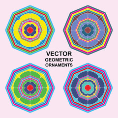 Vector ornamental symbols