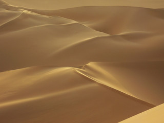 barkhans in the desert, background of sand dunes