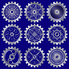 The steampunk gears