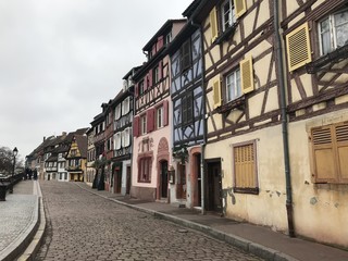 Fototapeta na wymiar Small city in France 