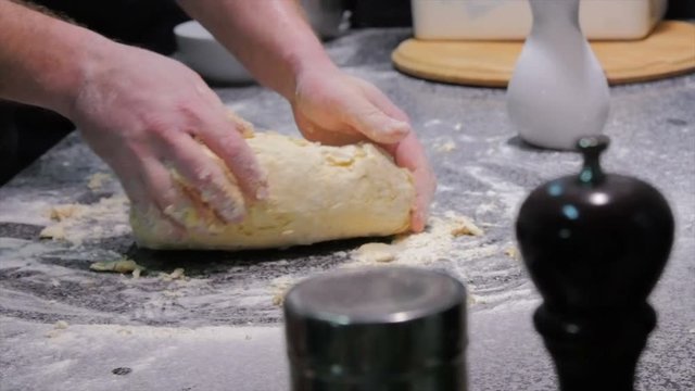 cooking pizza and calzone in a restaurant