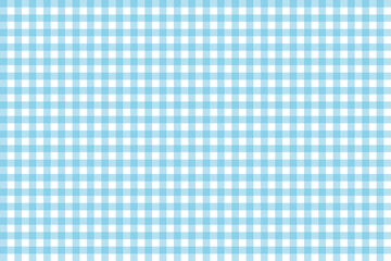 Pattern for blue checkered tablecloth, seamless. Vector illustration.