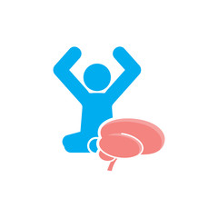 Brain Yoga Logo Icon Design
