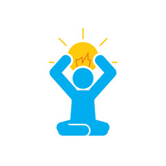 Idea Yoga Logo Icon Design