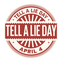 Tell a Lie Day stamp