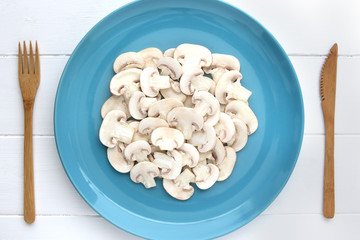 マッシュルームのスライス