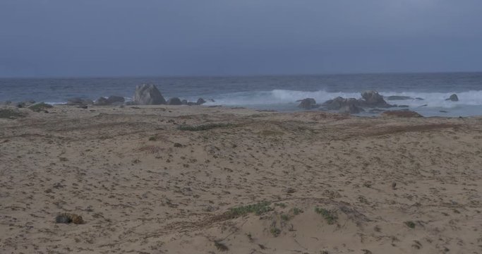 Aruba Beach before a hurricane