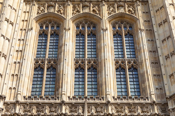 Fototapeta na wymiar Palace of Westminster, parliament, facade, London, United Kingdom, England.