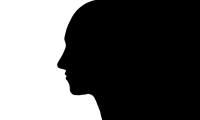 vector profile of a woman