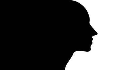 vector profile of a woman