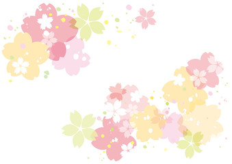 桜 春ポスター 横 ライン
