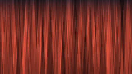 Abstract wide background in the form of scene curtain.  Random order and transparency of imposed figures.
