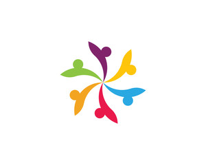 Obraz na płótnie Canvas Community care Logo template