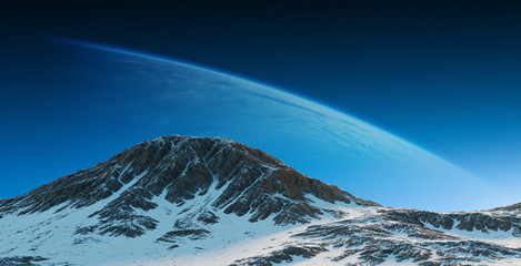 Exoplanets in space 3D rendering elements of this image furnished by NASA