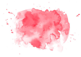 Vector abstract artistic vibrant pink watercolor background texture