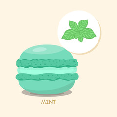 Macaroon with Mint taste