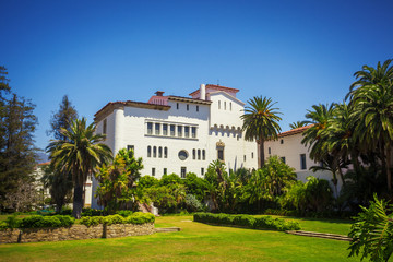 Colonial architecture style in Santa Barbara
