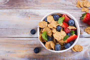 Healthy diet breakfast