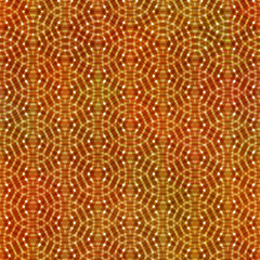 Abstract rings round motif geometric background Vintage red brown orange rust decoration Textile print, web page fill. Vector