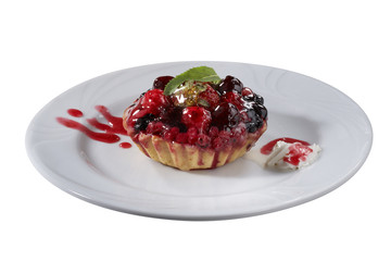 tart on plate