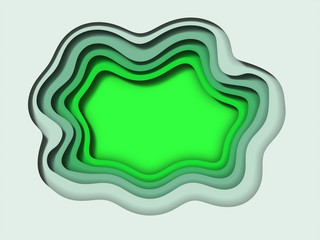 a cloud frame paper cut out background