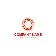 Sun solar energy logo icon. oil concept design or drip of water logo.