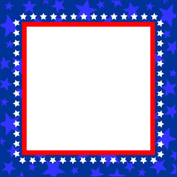 American pattern frame symbols with empty space for your text and images.