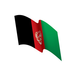 Afghanistan flag, vector illustration