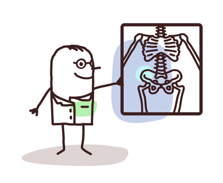 Cartoon Doctor Radiologist