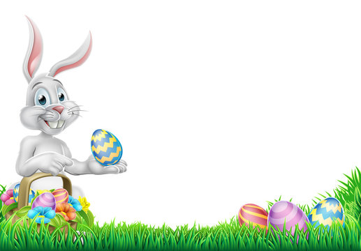 Egg Hunt Easter Bunny Rabbit Design