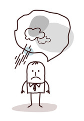 Very Pessimistic Cartoon Man