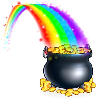 Pot Of Gold At The End Of The Rainbow