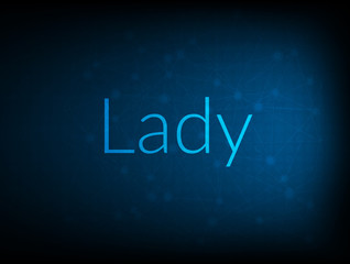 Lady abstract Technology Backgound